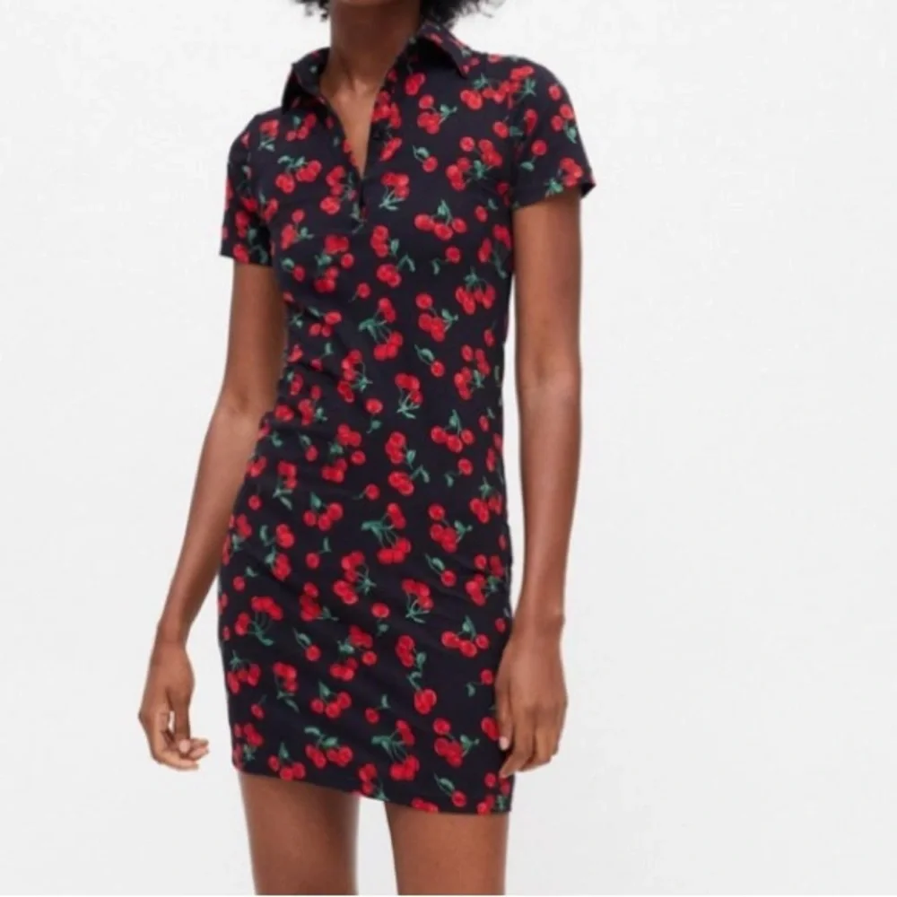 Motel Rocks Cherry Vintage Look Pin up Rockabilly Mini Shirt Dress XL - Picture 4 of 8